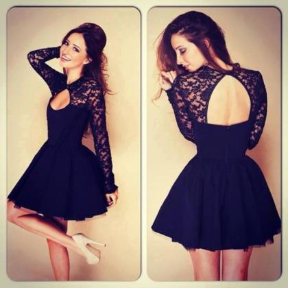 Black Lace Dress Elegant Dress